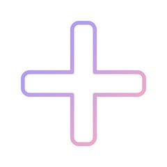 Fototapeta premium Plus Vector Icon With White Background