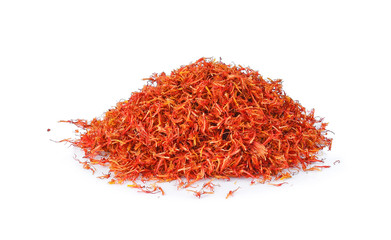Safflower dry isolated on white background