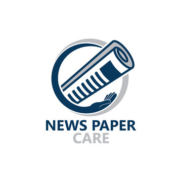 News Paper Care Logo Template Design