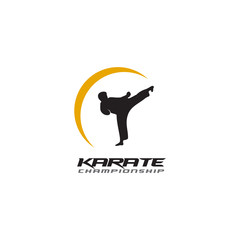 Karate logo design vector template © dimensi design