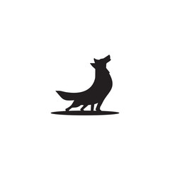 Wolf logo design vector template