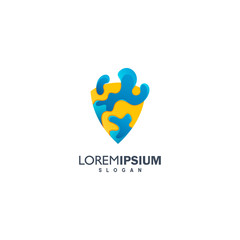 colorful shield logo design inspiration