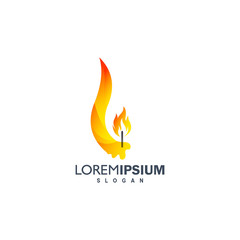 colorful candle logo design inspiration