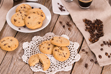 Chocolate chip cookies. 