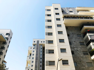 RISHON LE ZION, ISRAEL  October 07, 2019: Residential buildings in Rishon Le Zion, Israel
