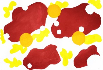 heart made of colorful splashes