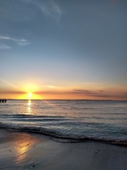 Fototapeta premium sunset over sea