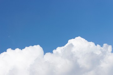 Blue sky and Clouds on Clear Days Background Texture.