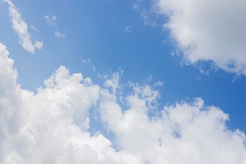 Blue sky and Clouds on Clear Days Background Texture.
