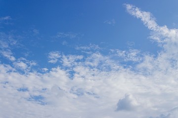 Blue sky and Clouds on Clear Days Background Texture.