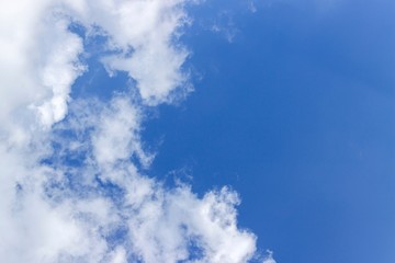 Blue sky and Clouds on Clear Days Background Texture.