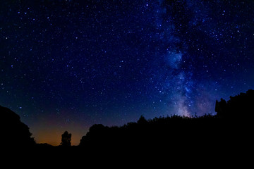 Milky Way during the summer in Spain