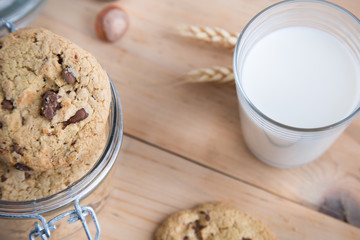 Cookies et verre de lait - Milk