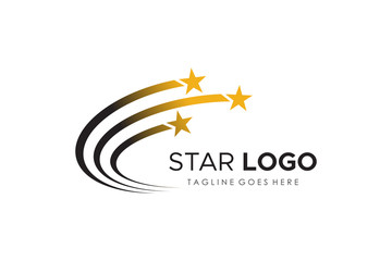 Star Logo Design isolated on white background Vector Logo Template