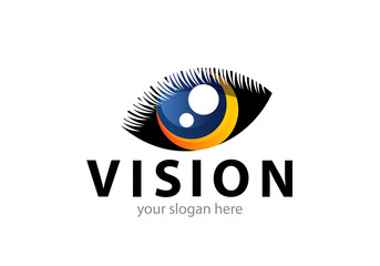 vision eye icon, eye logo