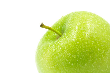 green apple isolated on white background