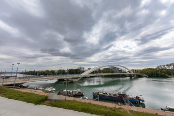 Lyon, France - Raymond Barre bridge