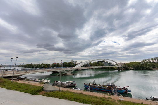 Lyon, France - Raymond Barre Bridge