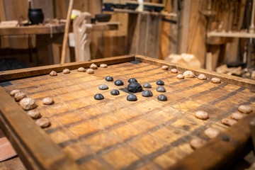 the historic viking boardgame Hnefatafl