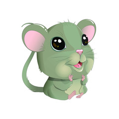 Cute vector mouse