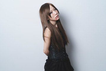 コスプレの女性