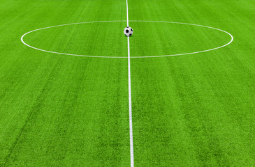 Obraz premium Fussballfeld aus Kunstrasen