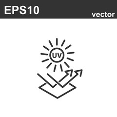 sun protective surface icon