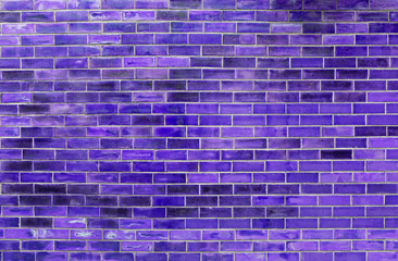 Abstract purple brick wall texture background, blank design purple brick pattern background