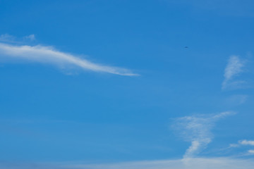Blue sky background with cloud