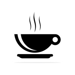 Hot coffee icon. Vector concept illustration for design.