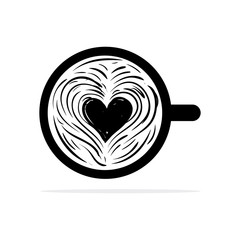 Hot cappuccino coffee icon. Vector concept illustration for design.