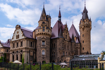 Castle in Moszna, southwestern Poland
