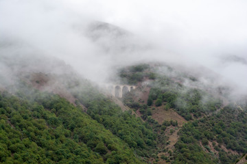 railway bridge in cloud