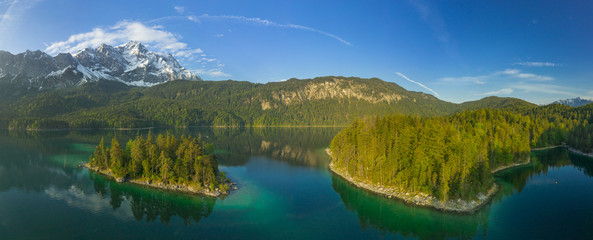 Lake in the Bavarian mountains