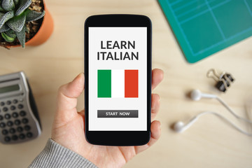 Learn Italian concept