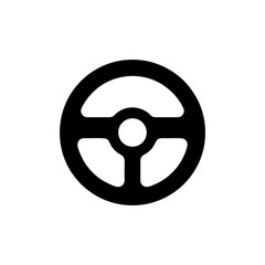 Steering wheel icon vector