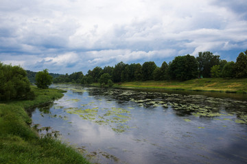 Countryside river landscape - 295903551