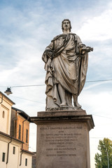 Fototapeta na wymiar Novara city, Piedmont, Italy. HISTORIC PALACES IN NOVARA CITY IN ITALY IN EUROOPE