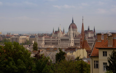 The parliament building in Budapest. Hungary.	