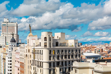 Fototapeta na wymiar Gran Vía, Madrid