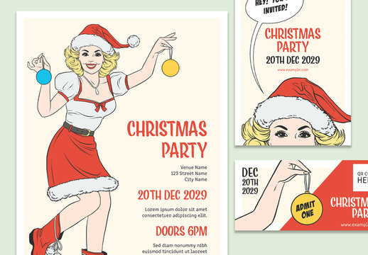 Christmas Party Promotion Pack Layouts