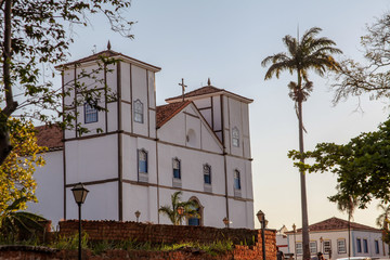 Nossa Senhora do Rosário Church, colonial style, the most traditional of the state of Goias, patron saint of the city of Pirenópolis, a Catholic temple considered the largest center of faith in Goias.