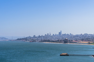 Naklejka premium Beautiful view over San Francisco California USA