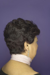 Middleaged woman with pinup look