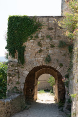 medieval arch stone in village of ménerbes in Luberon France