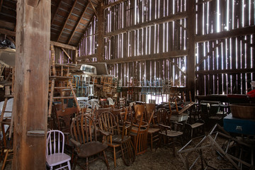 Antiques in Barn