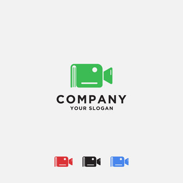 Photography logo design template icon - vector
