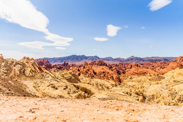 Beautiful view over the Valley of Fire in Nevada USA