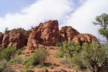 Red Rocks and Blue Sky in American West