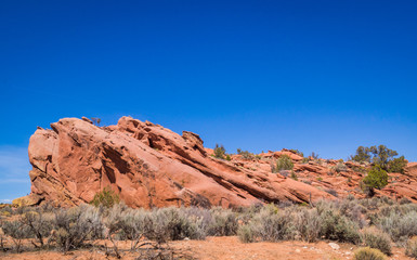 Red Rocks and Blue Sky in American West